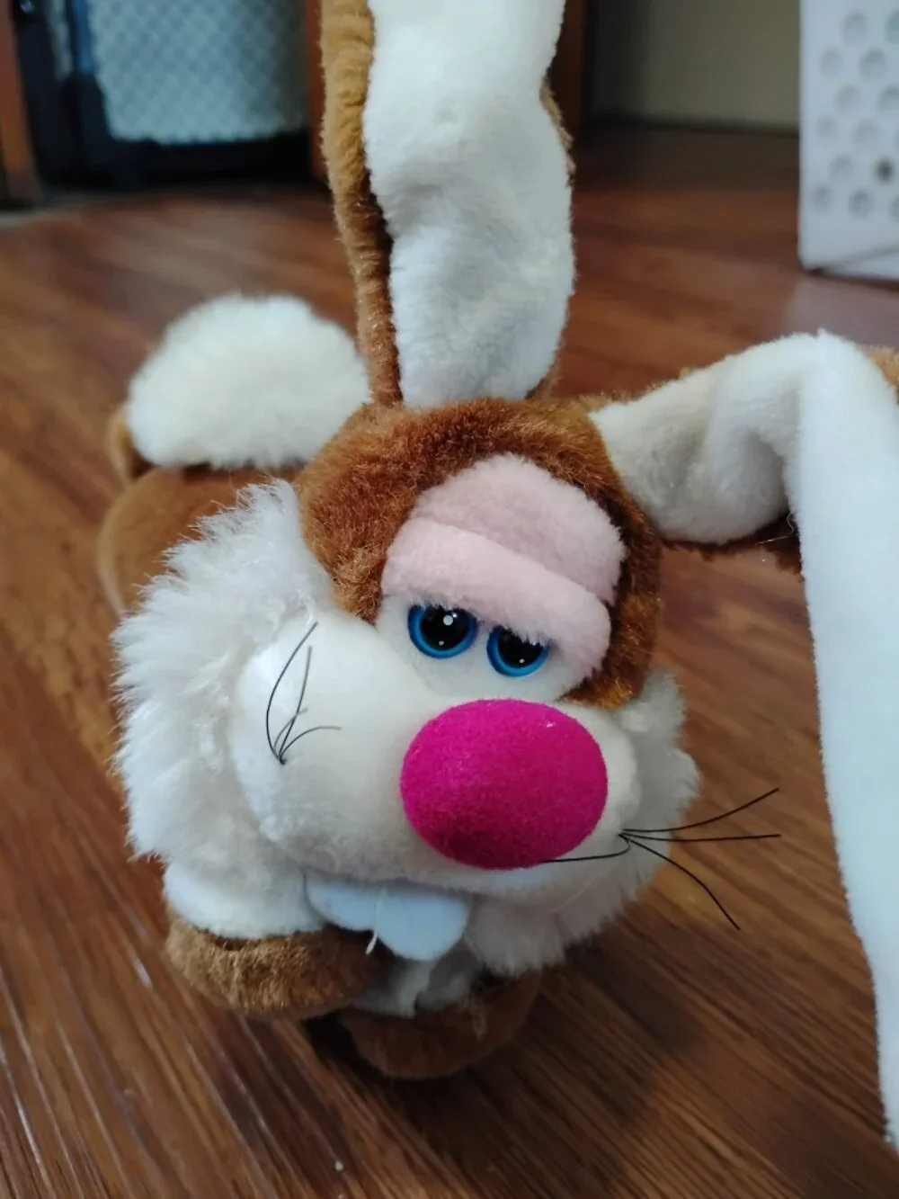 Telly the Funny Bunny Rabbit Bunny Plush 1988 Applause Stuffed Animal
